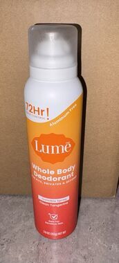 Lume Whole Body Women's Invisible Spray Deodorant CLEAN TANGERINE 3.6OZ